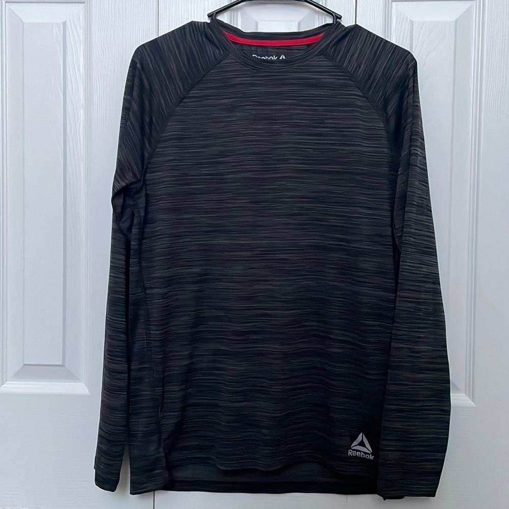 Reebok Long Sleeve Shirt Gray Small - Picture 1 of 4